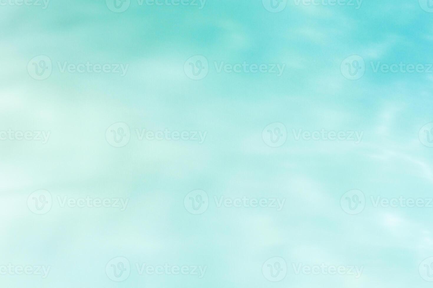 Defocused abstract background seawater gradient color, blue, turquoise, green, mint colors. Different tints sea water as blurred wallpaper, fon, backdrop, design elements. Pastel colored summer tones photo