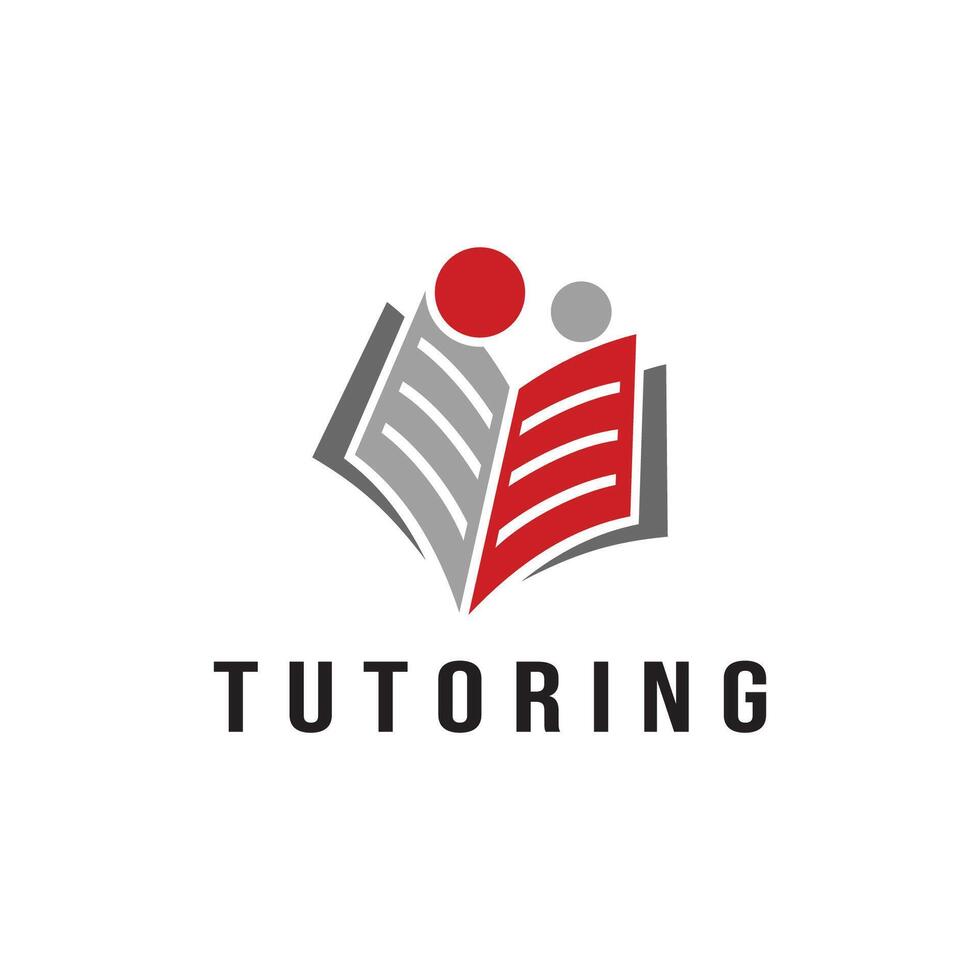 Tutoring Course Class Academic Book Study Education School Logo Template vector