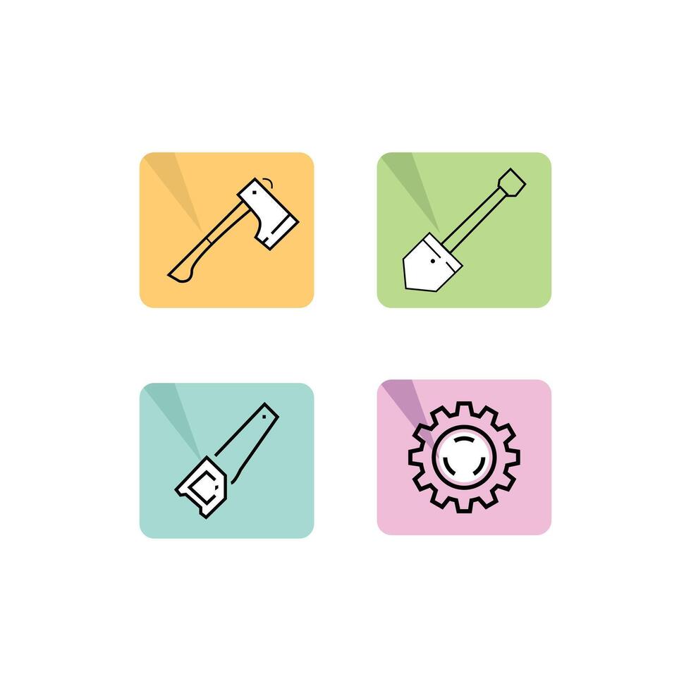 Labor icons set. Line set of icons editable stroke and pixel perfect. vector