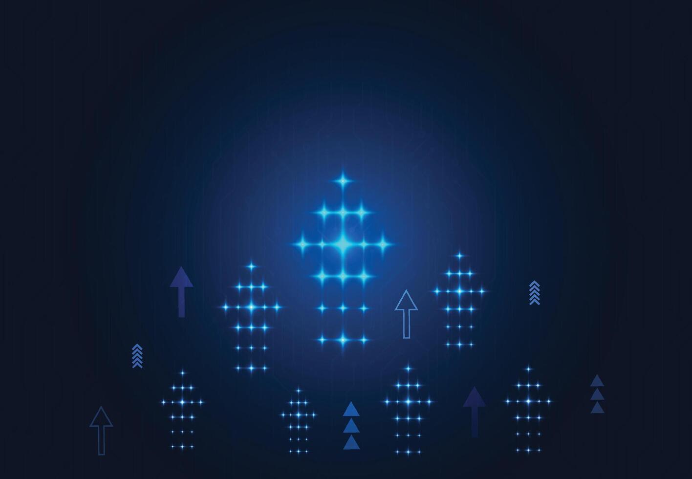 Abstract arrow background with technology circuit board texture. Electronic motherboard illustration. Communication and engineering concept. illustration vector