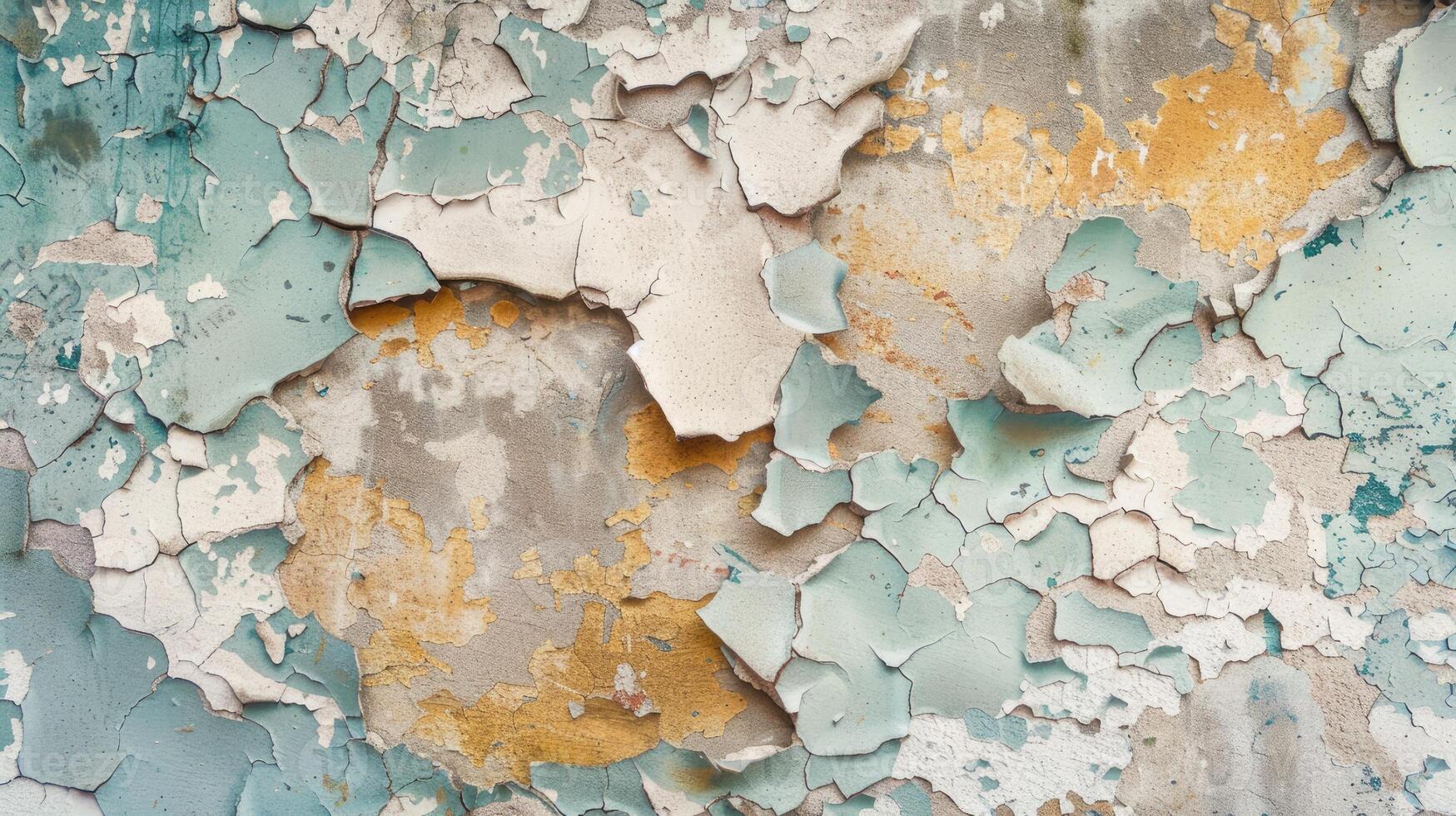 A close up of a wall with peeling paint photo