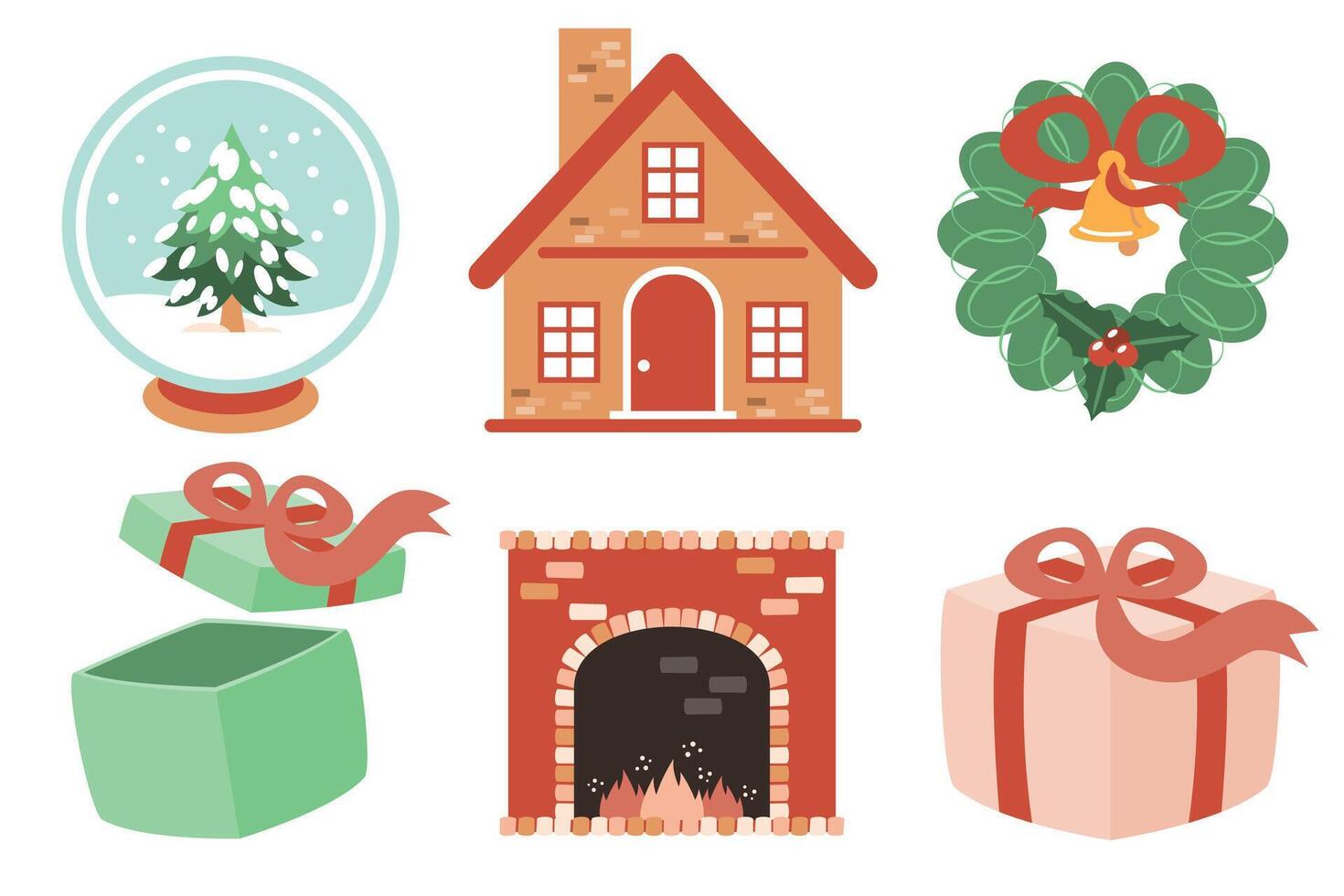 Design Christmas and New Year Elements vector