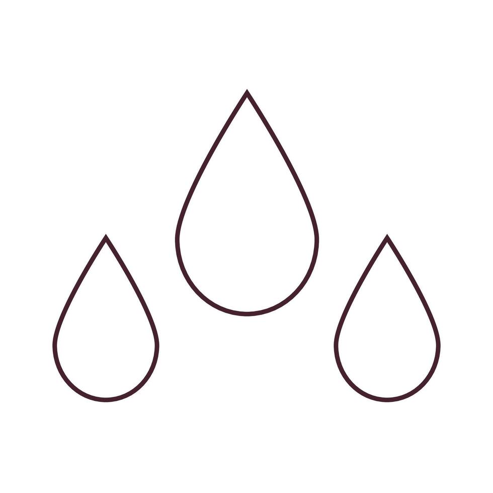 Raindrops symbolizing rain, moisture, and wet weather. Ideal for forecasts, climate reports, and seasonal designs. vector
