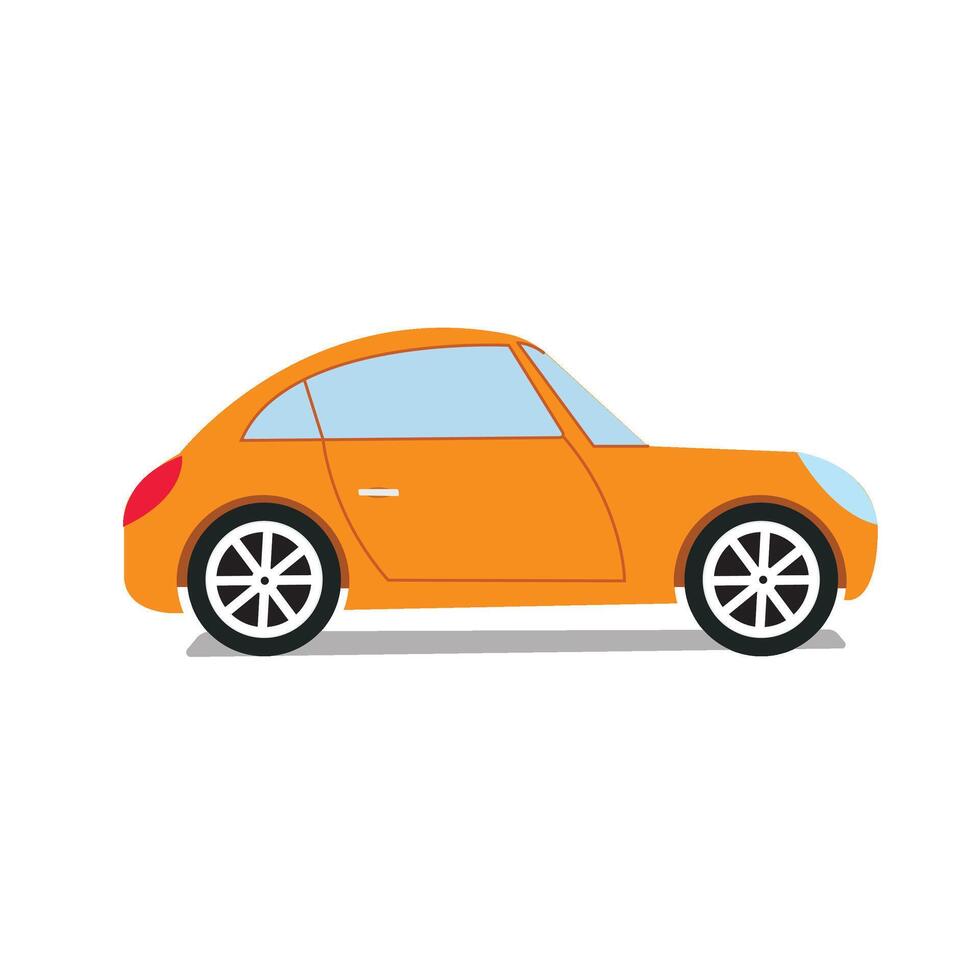 Car illustration, yellow Car illustration vector