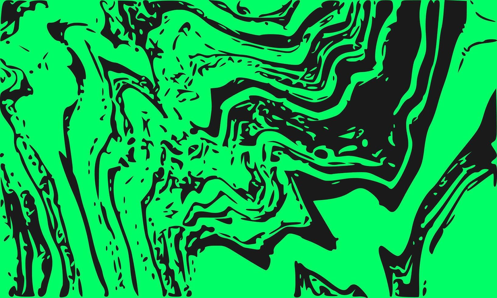Green Background With Black Grunge Texture vector