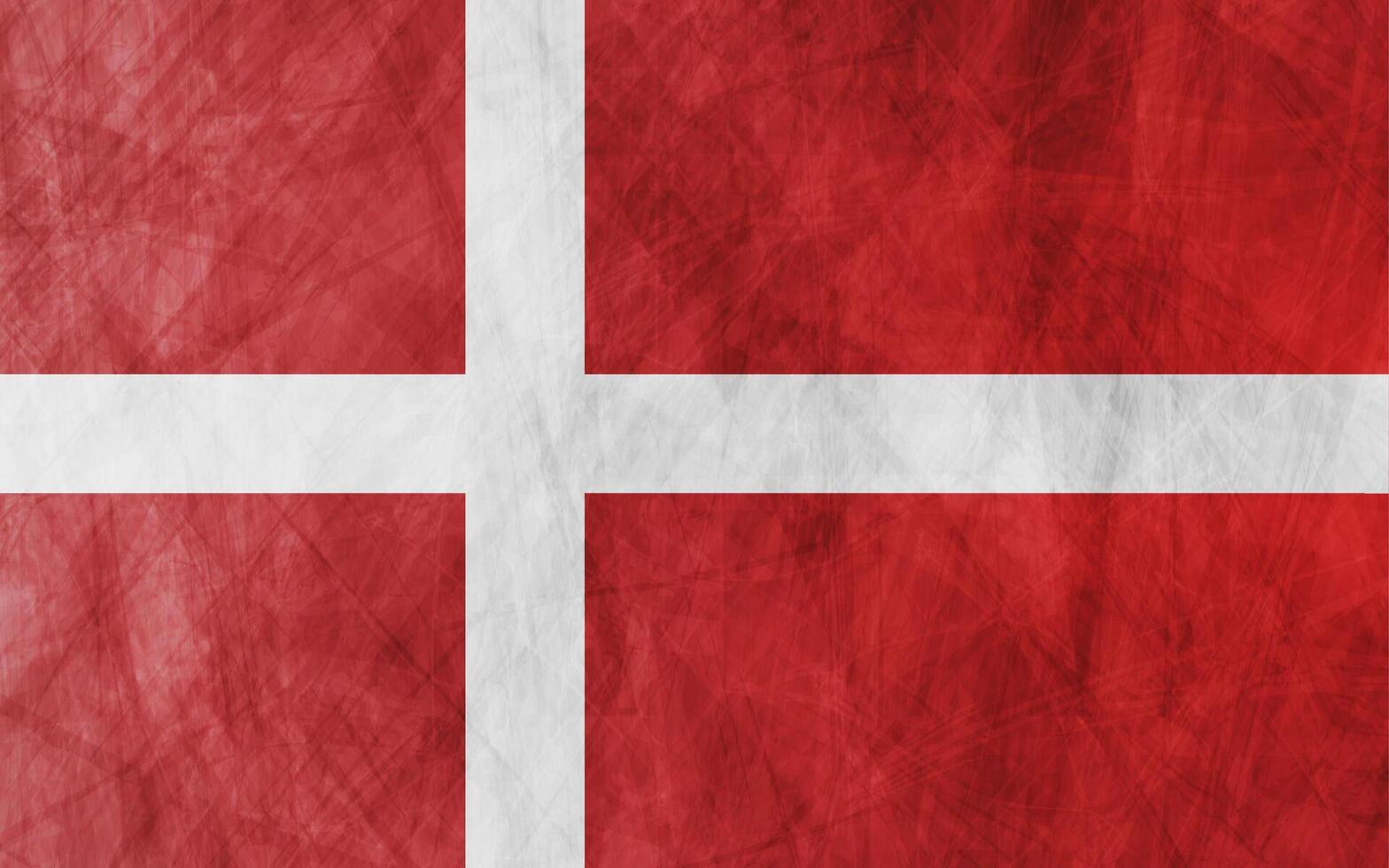 Danish grunge flag background vector