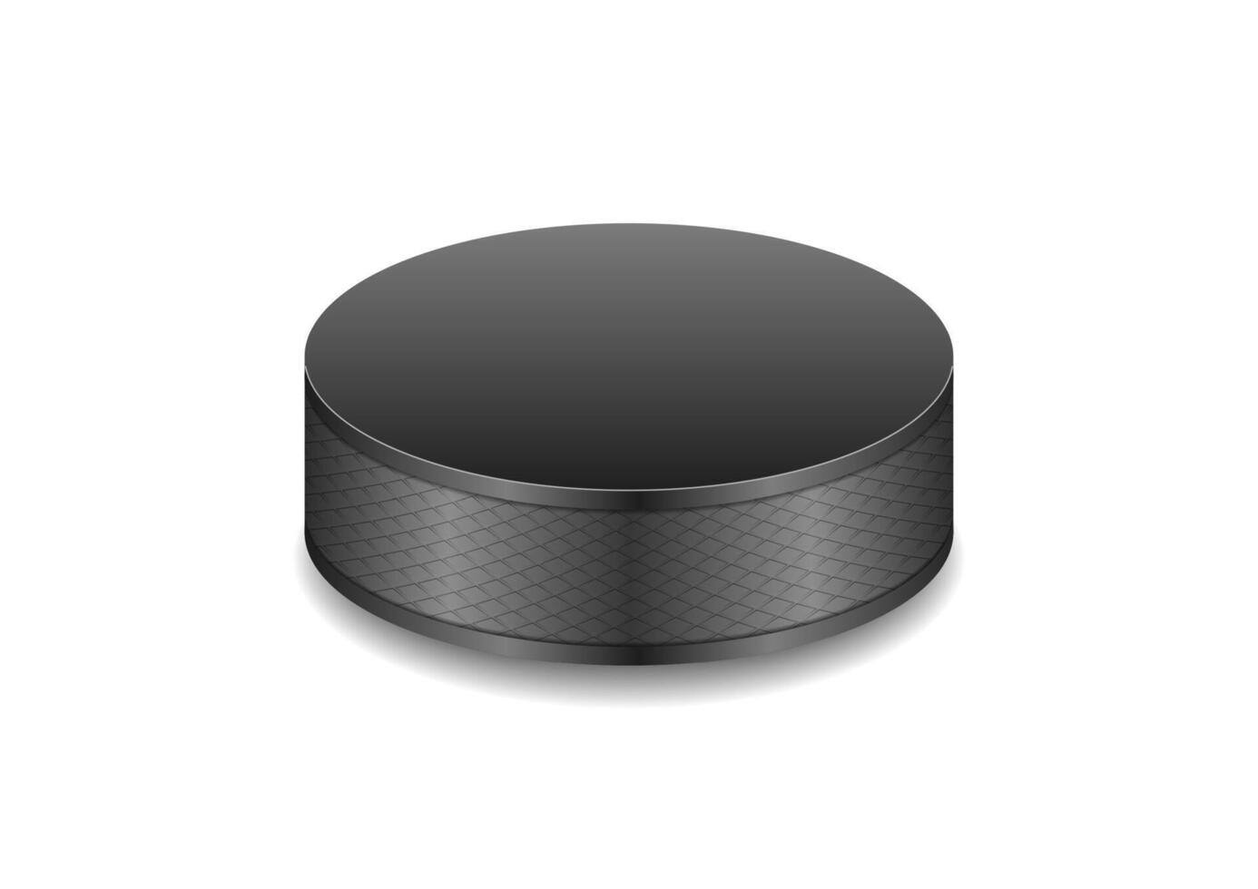 Hockey black puck background vector