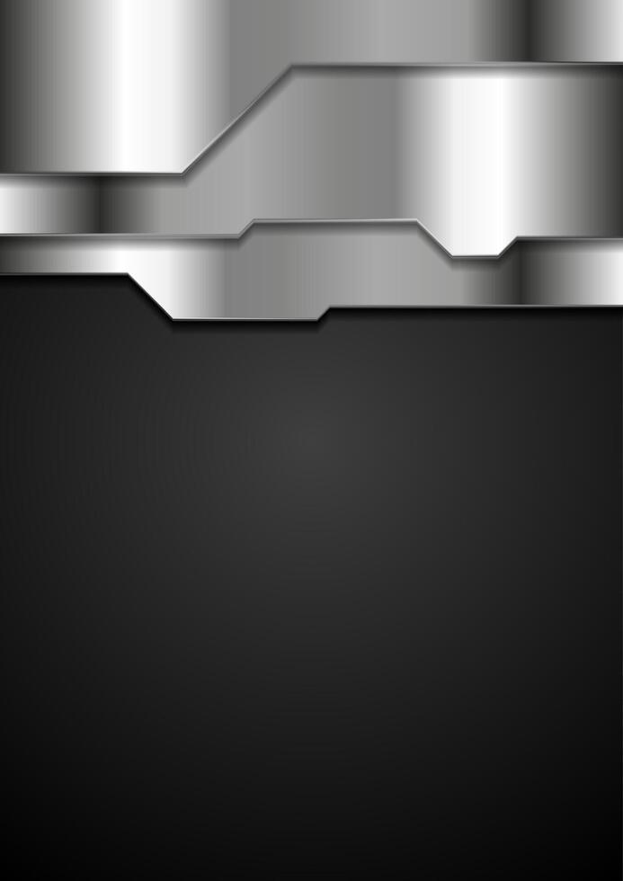 Abstract metal corporate background vector