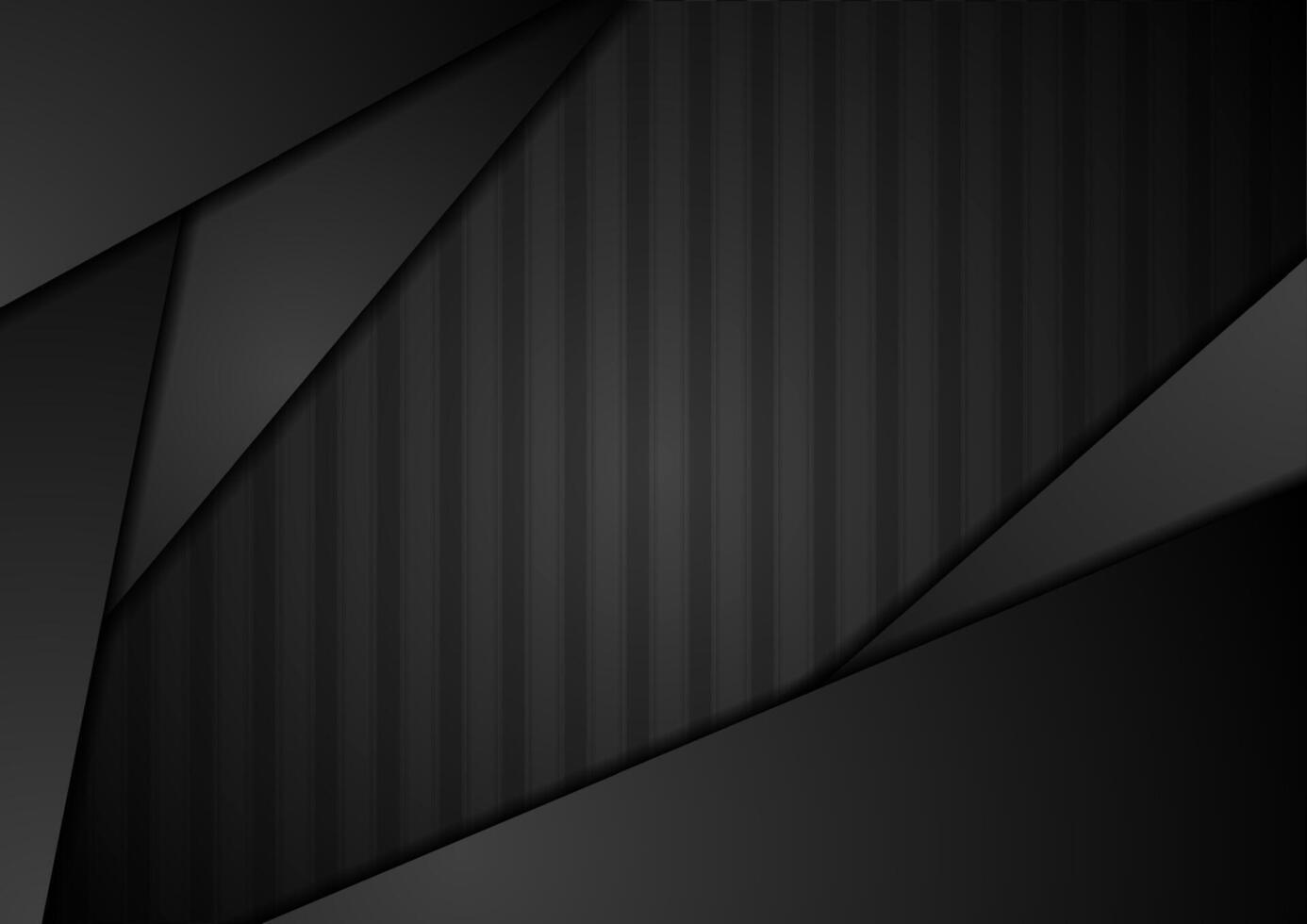 Abstract black technology striped design vector