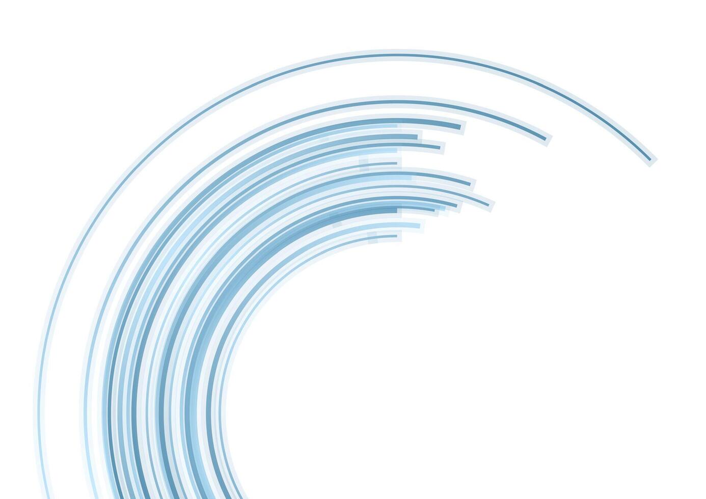 Blue tech arc background vector