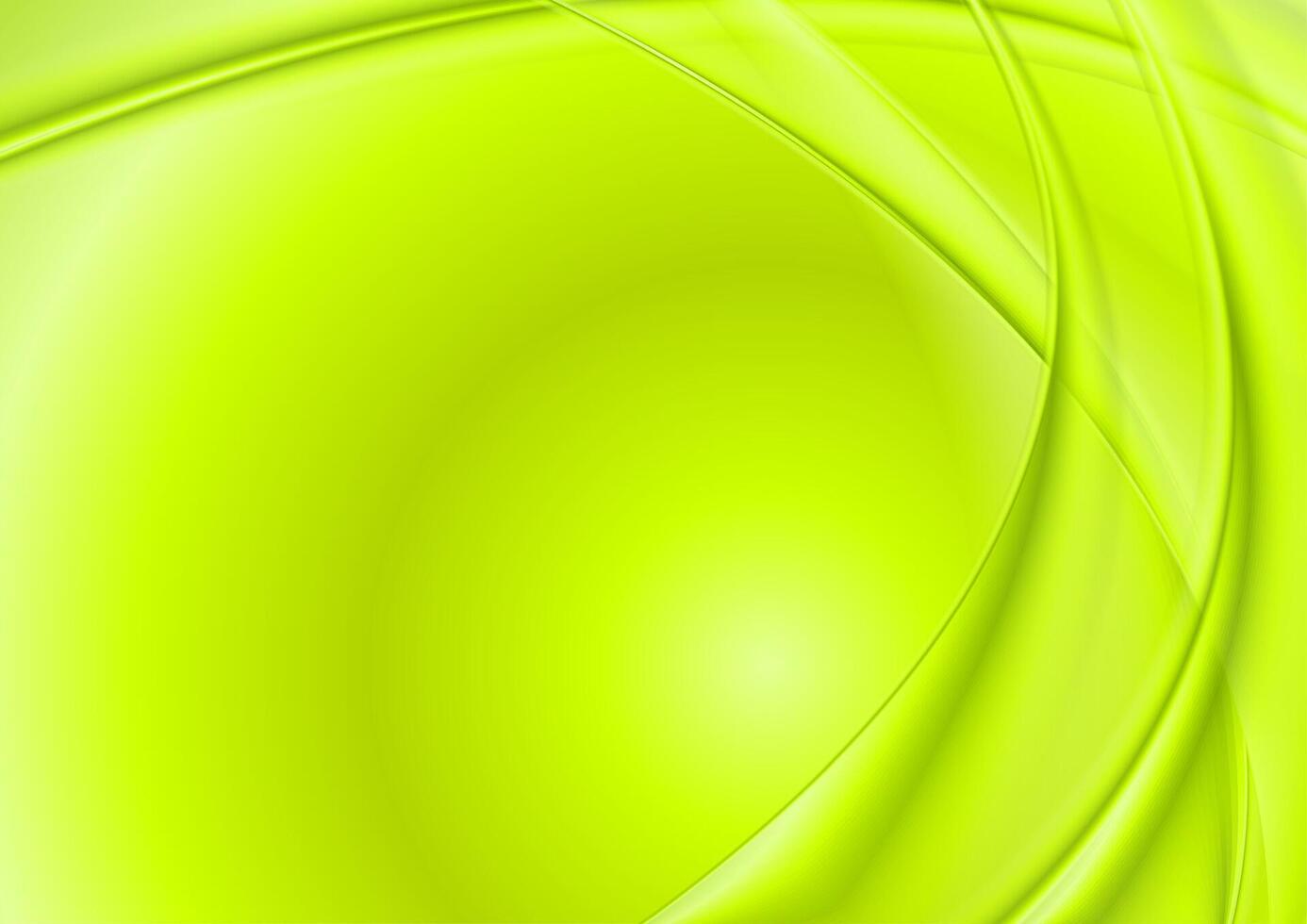 Bright green wavy background vector
