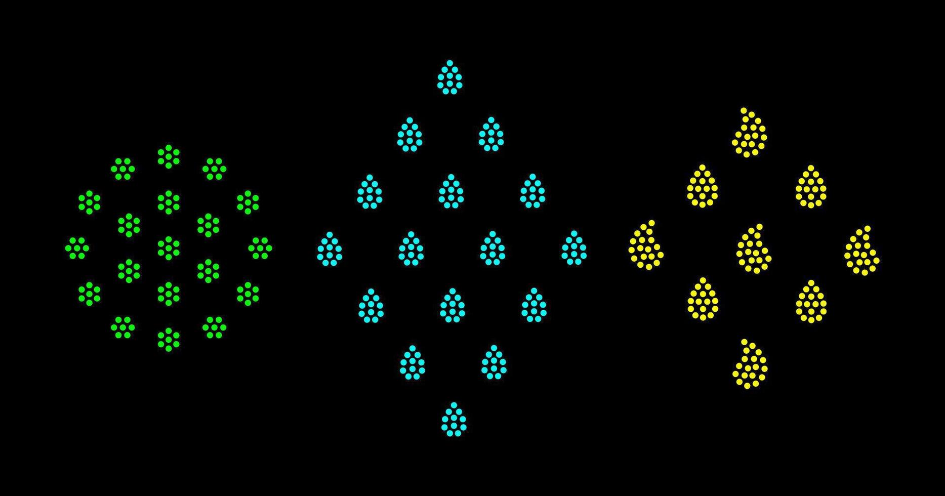 Rhinestone hotfix transfer Geometrical buti set design for laser cutting, 2.2 mm hole size 6 ss, paisley rhinestone design. vector