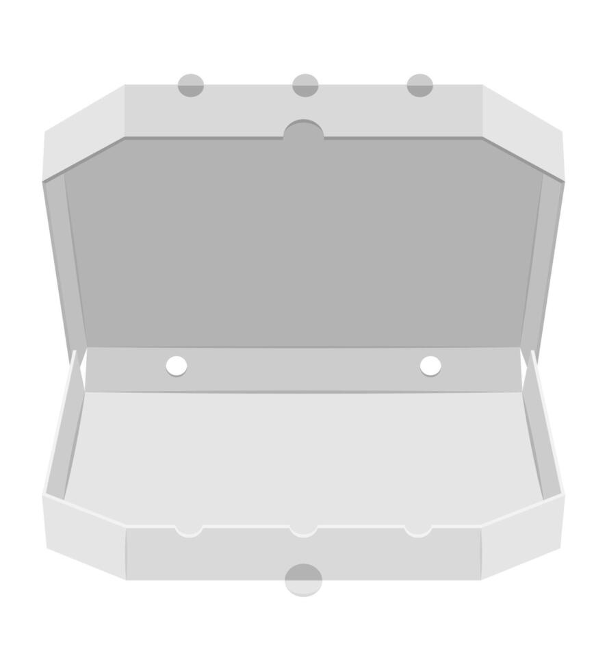 cardboard pizza box illustration vector