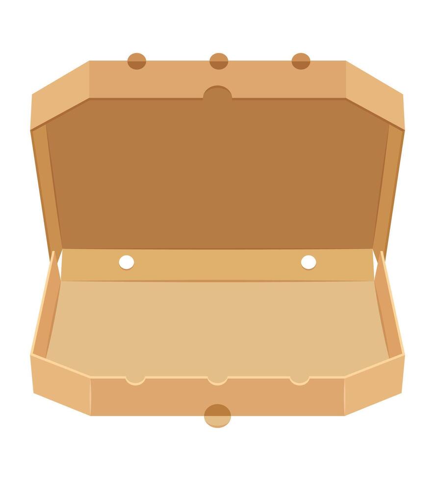 cardboard pizza box icon illustration vector