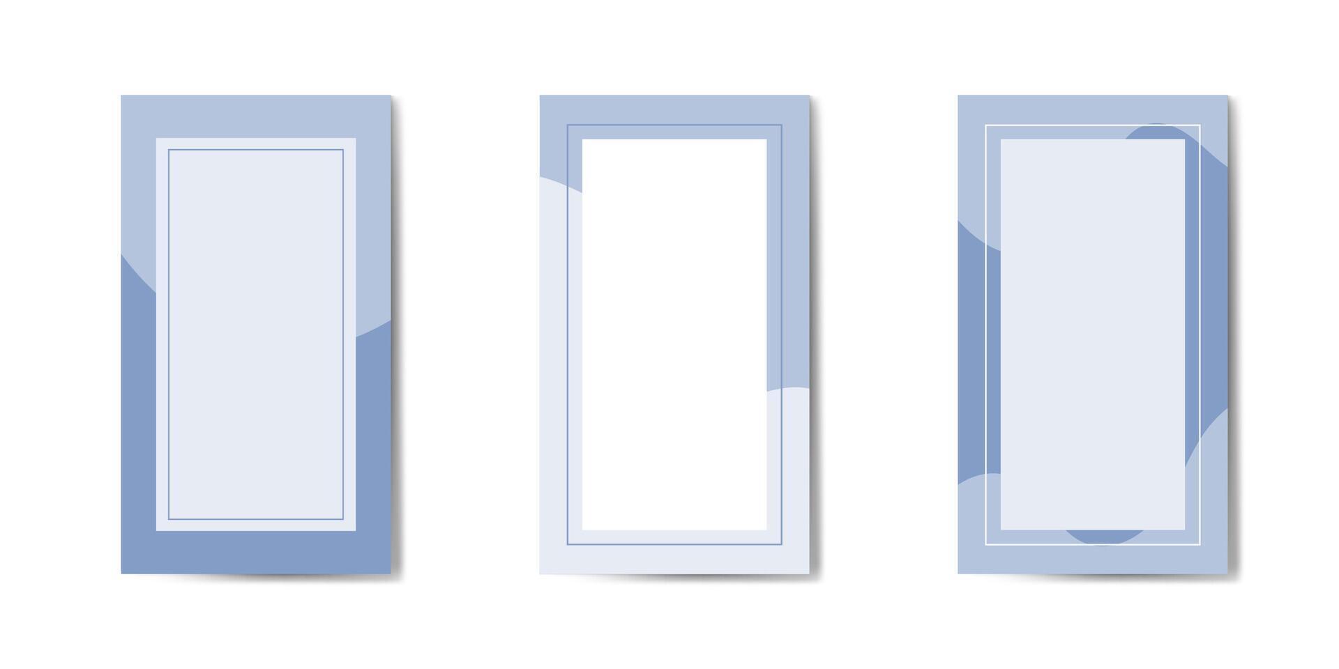 Minimalistic editable template for social media stories. Background design vector