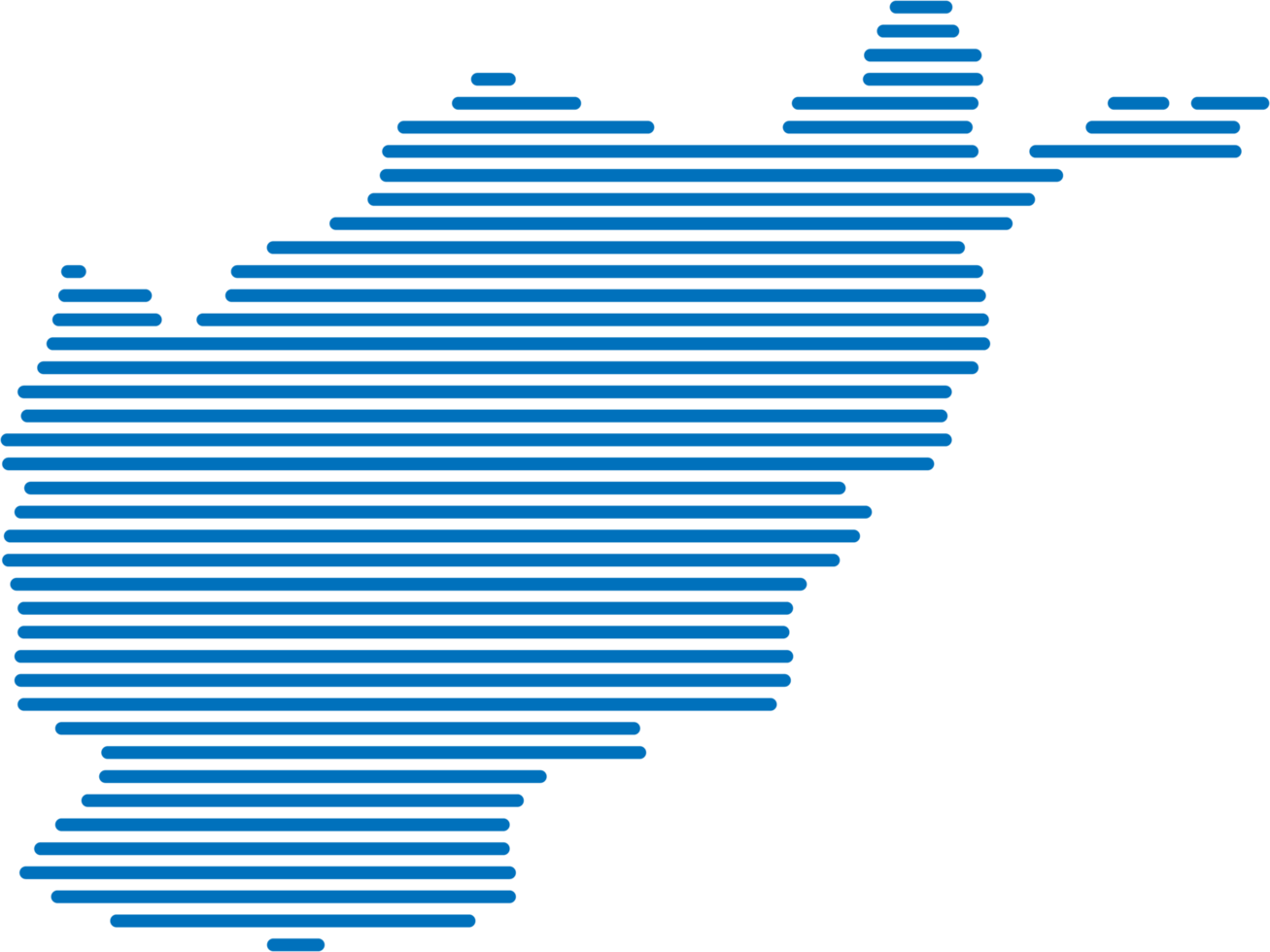 horizontal line drawing of afghanistan map. png