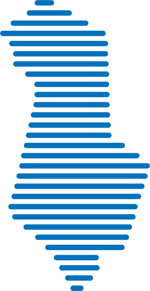 horizontal line drawing of albania map. png