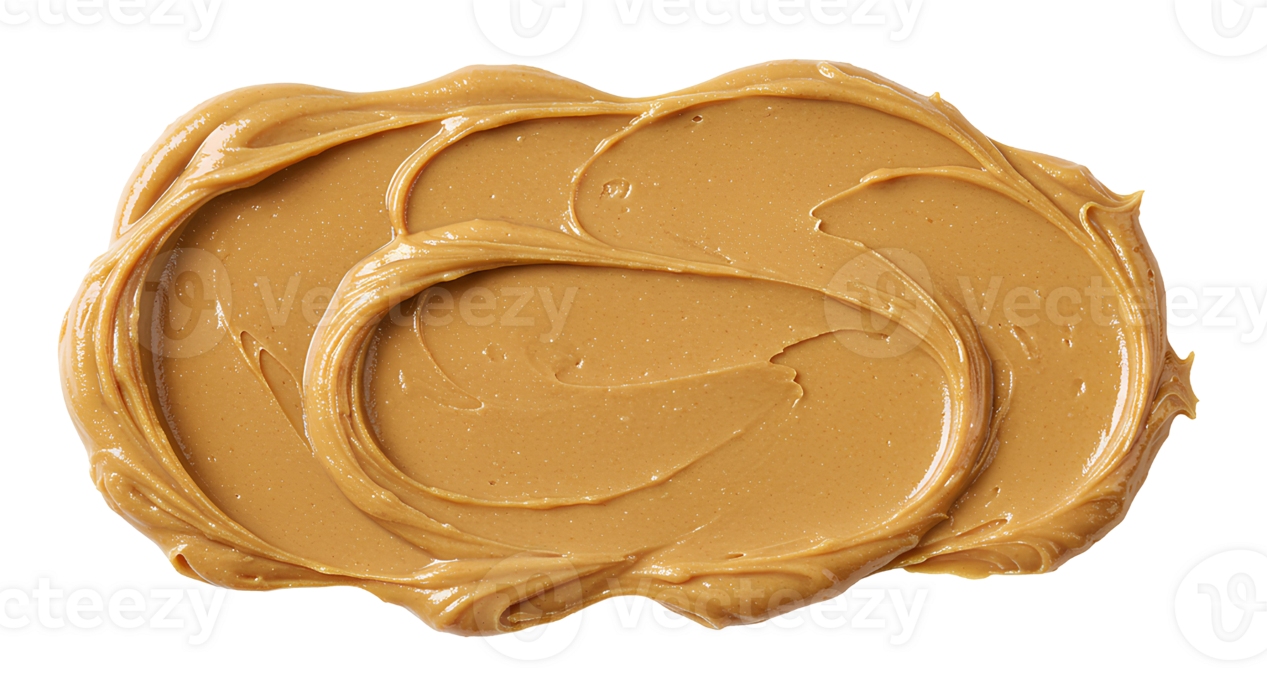 Delicious peanut butter spread isolated on transparent background, perfect for branding, packaging, and recipe visuals png