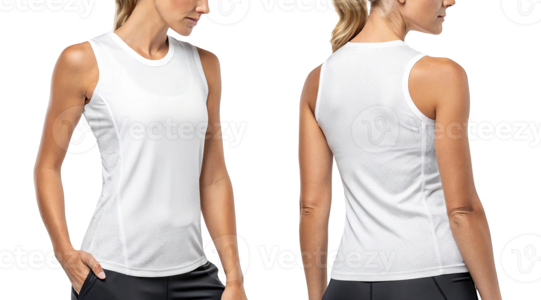 sleek and modern athletic tank top designed for comfort and performance, featuring breathable fabric ideal for workouts and casual wear png