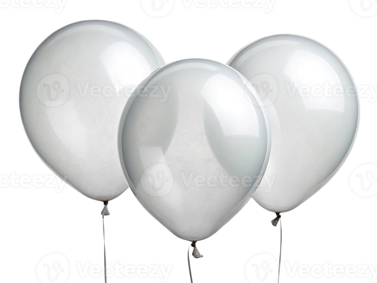 Bright and shiny white balloons float gracefully, perfect for celebrations and events, adding touch of elegance and joy png