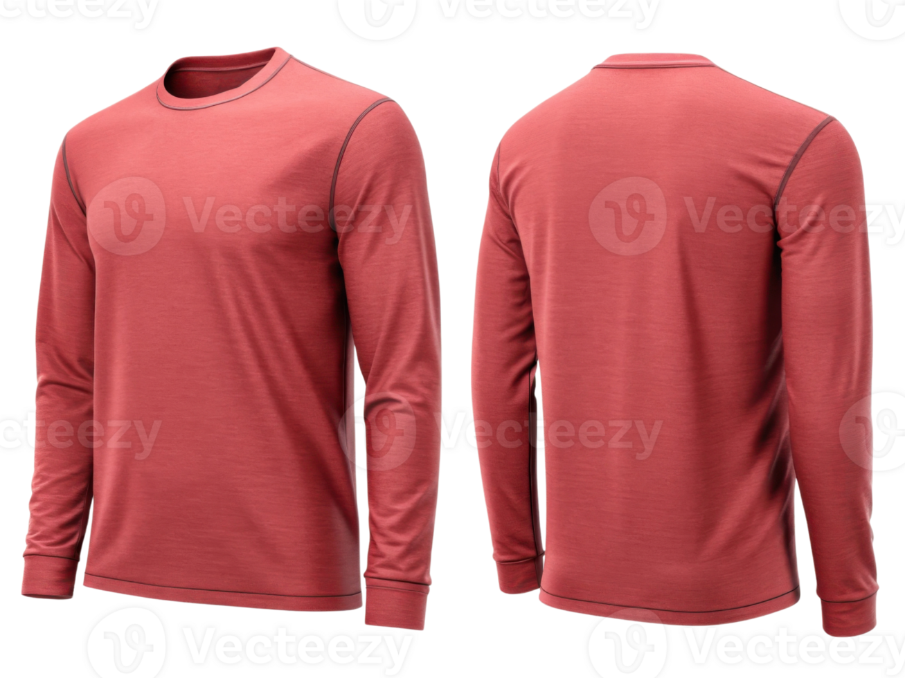 stylish long sleeve tshirt template designed for comfort and versatility, perfect for casual wear or active lifestyles png