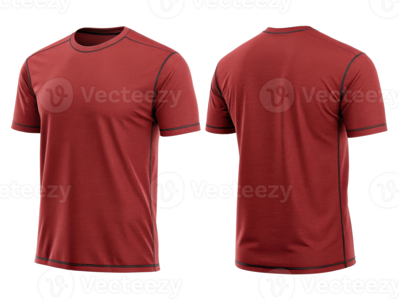 stylish red t shirt template designed for comfort and versatility, perfect for casual wear or active lifestyles png