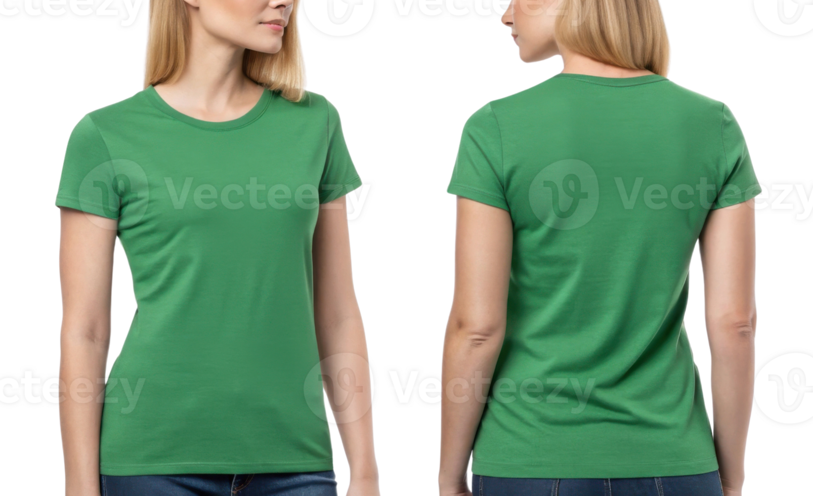 stylish green t shirt template showcasing modern fit perfect for casual wear and customization options png