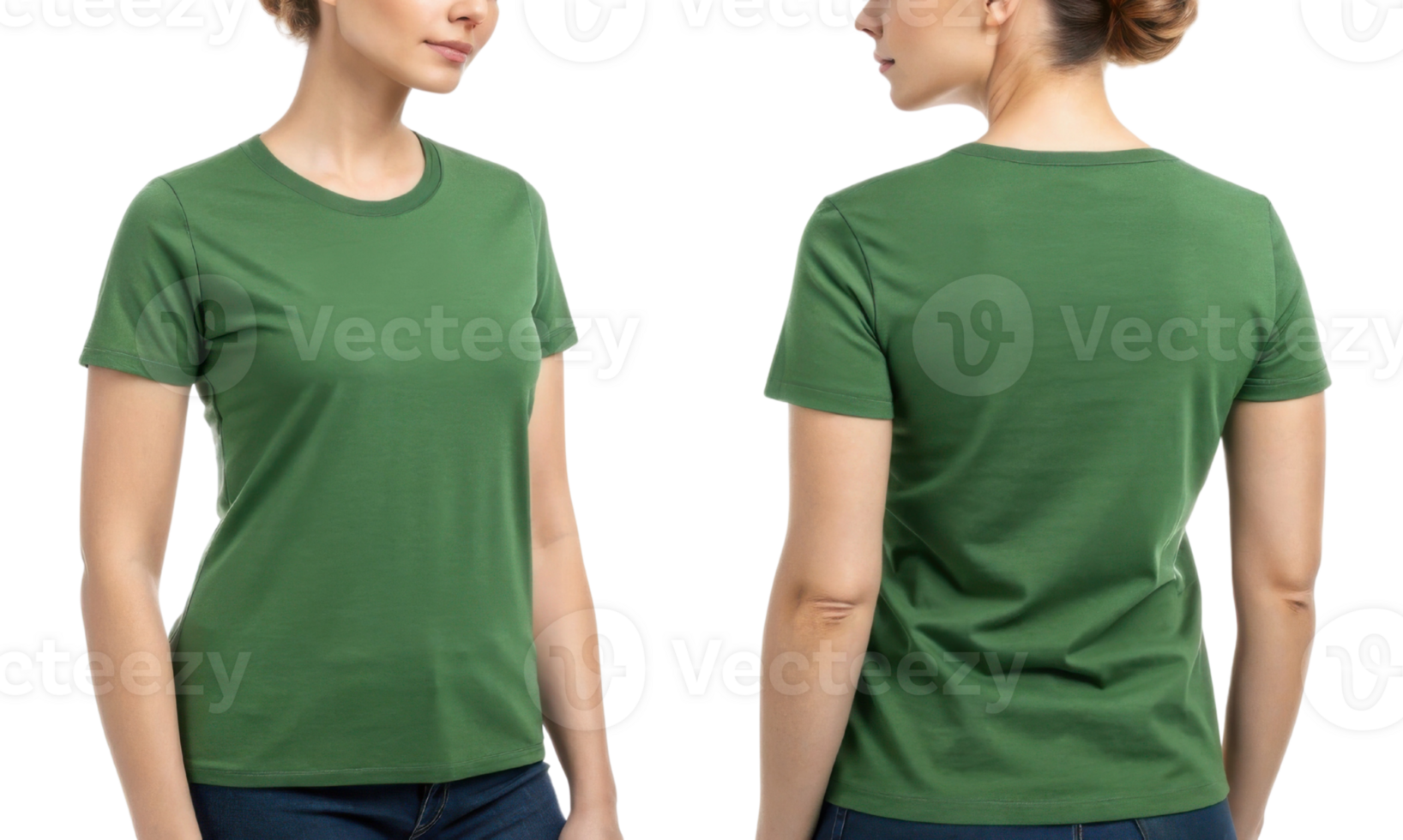 stylish green t shirt template featuring modern design that showcases versatility and comfort for everyday wear png