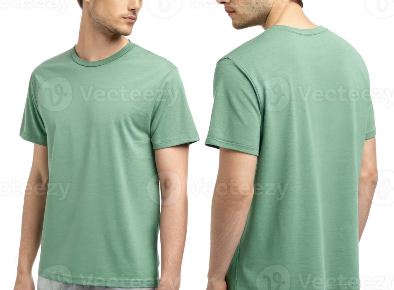 stylish t shirt template showcasing modern design in soft green color perfect for casual wear and comfortable everyday use png