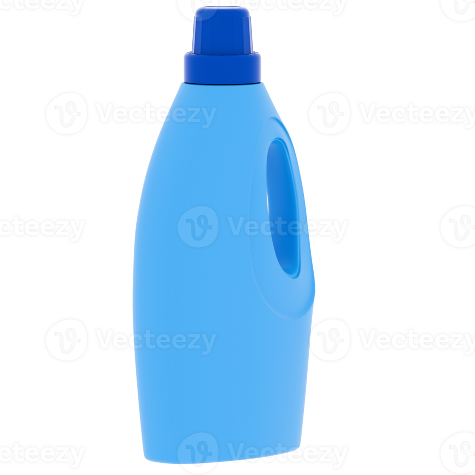 Render detergent bottle with transparent background png