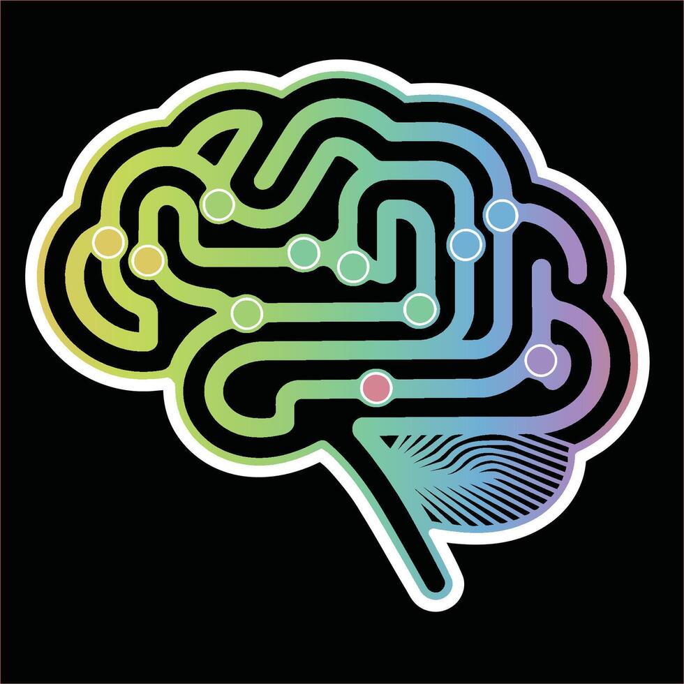 Gradient Brain Maze Neural Network Concept vector