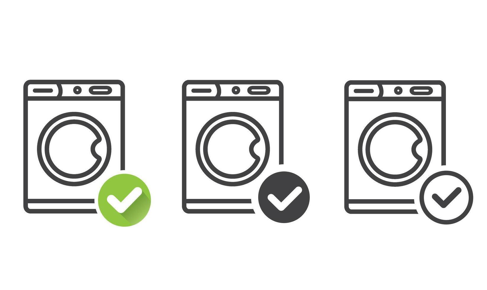 Washable cleaner symbol. Classic flat style. vector