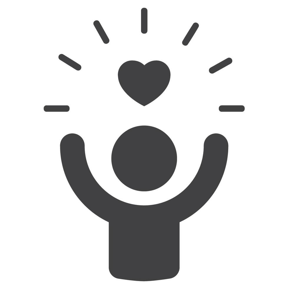 User Icon with heart, icon, . vector