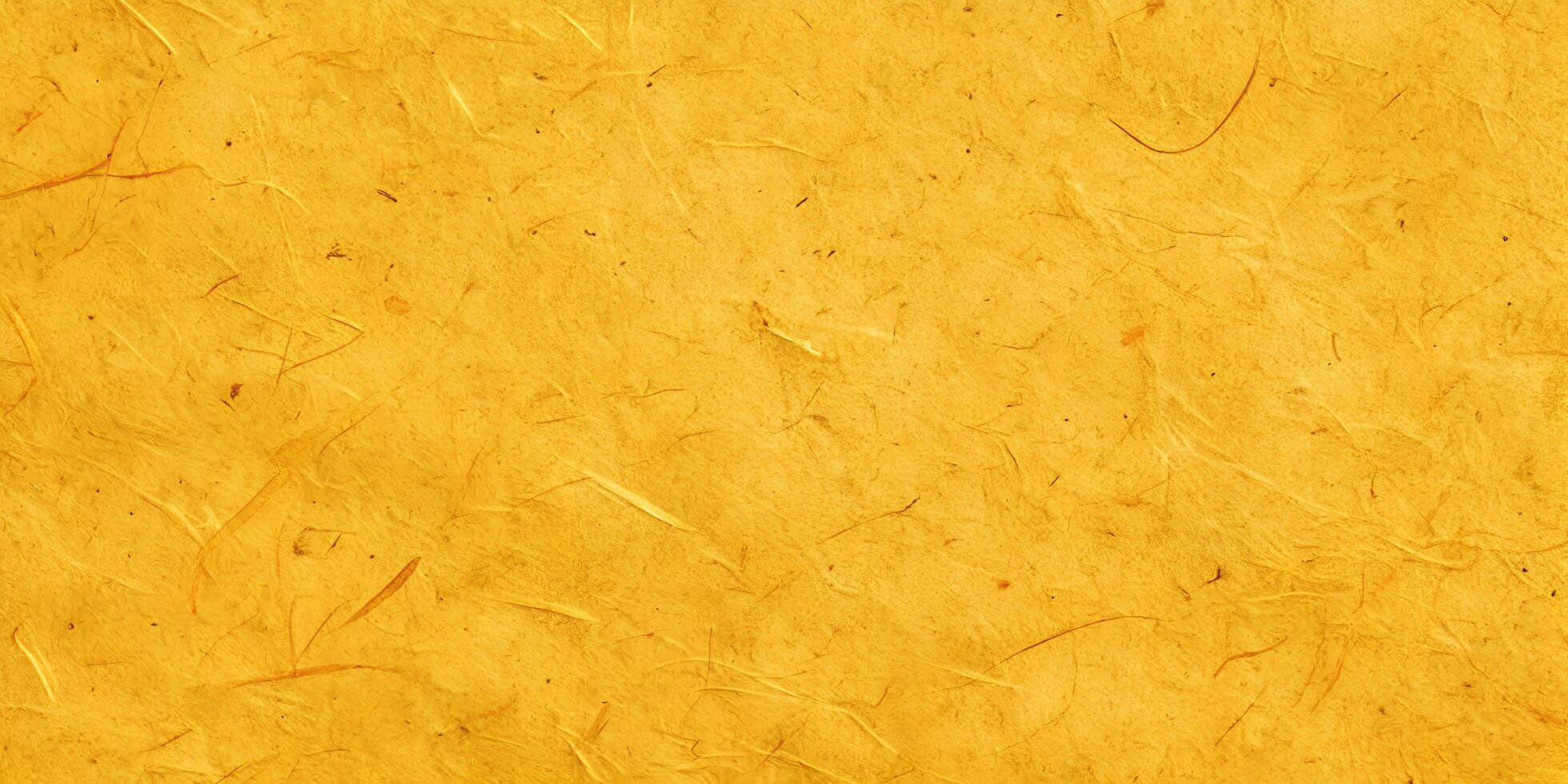 Rough Textured Yellow Paper with Fine Fibers and Grainy Surface photo