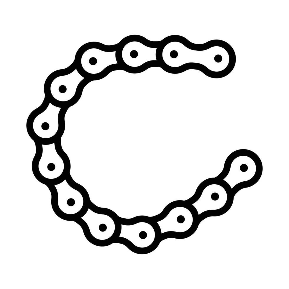 chain icon outline. motorcycle icon themechain icon outline. motorcycle icon theme vector