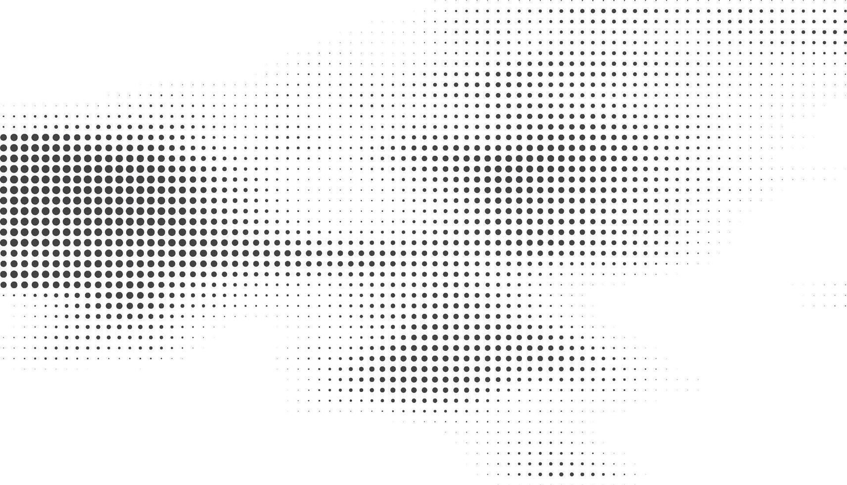 black white gradient halftone dots background, Pop art illustration vector