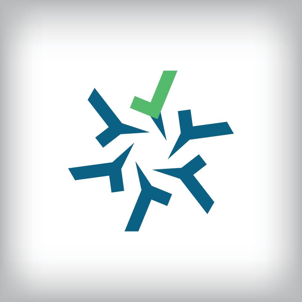 Different circular approval logo design. Simple approved shape corporate template. vector