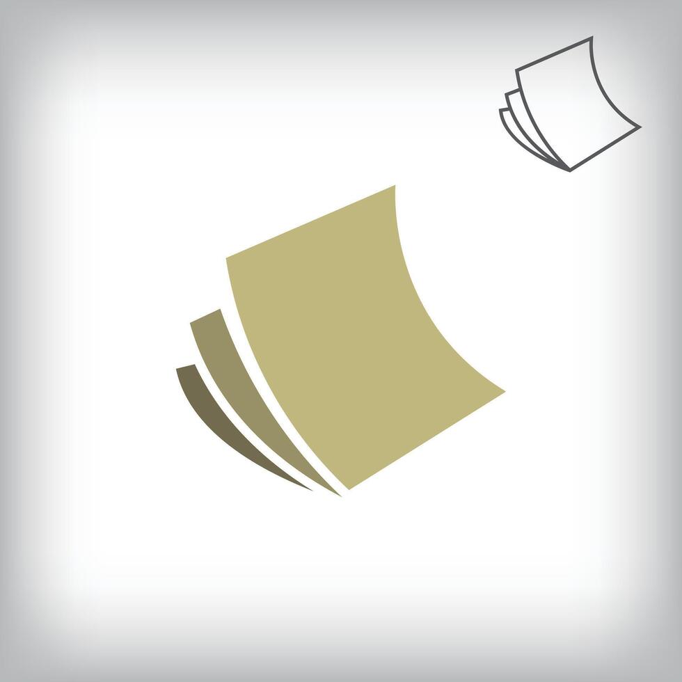 Different folding pages design. Simple e-book corporate template. vector