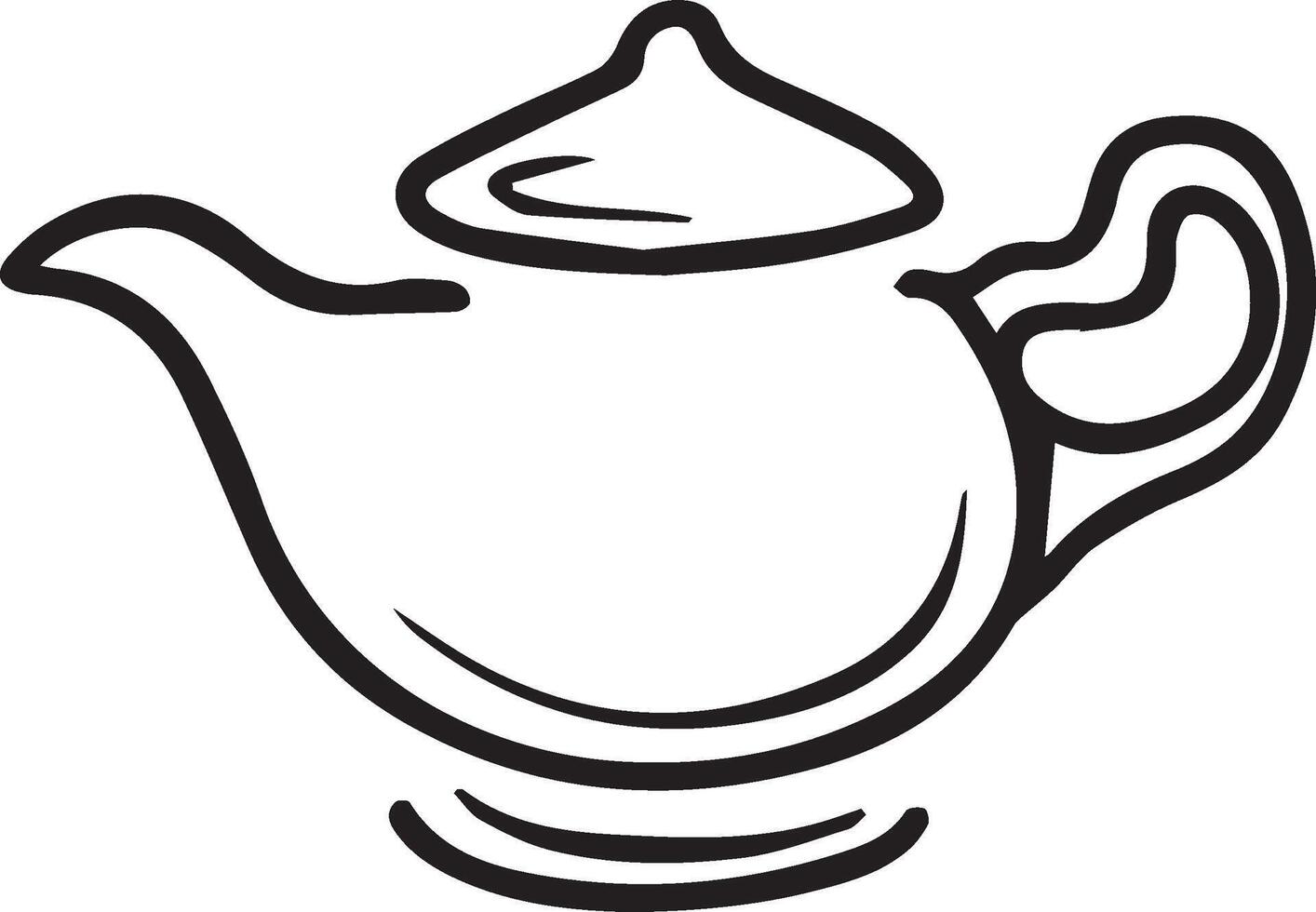 Teapot icon. Illustration of a teapot. vector