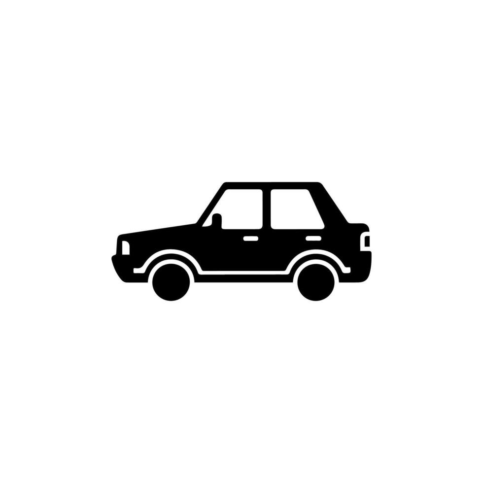 car icon on white background vector