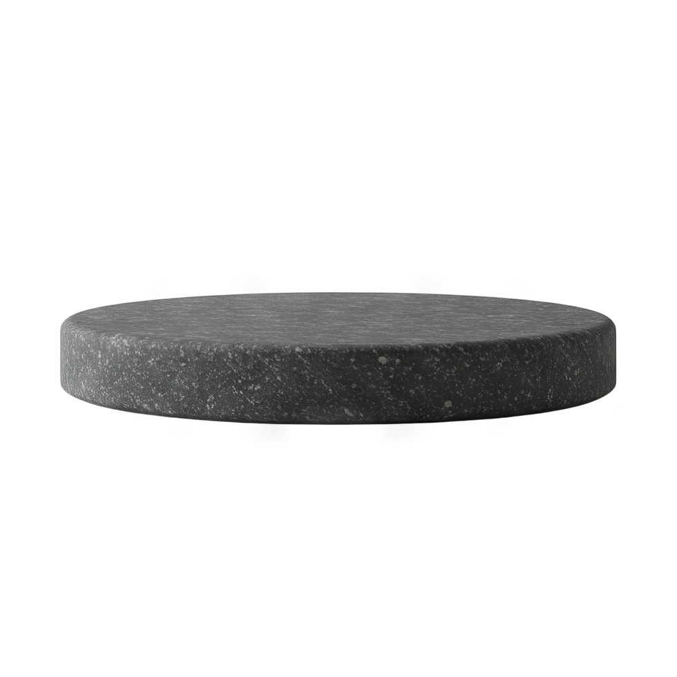 Rounded rock podium on transparent background png