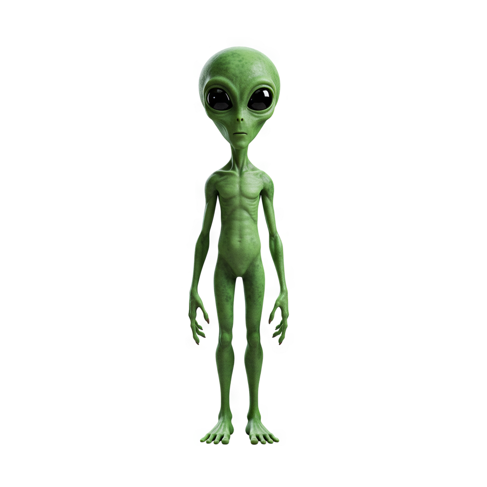 Alien on transparent background png