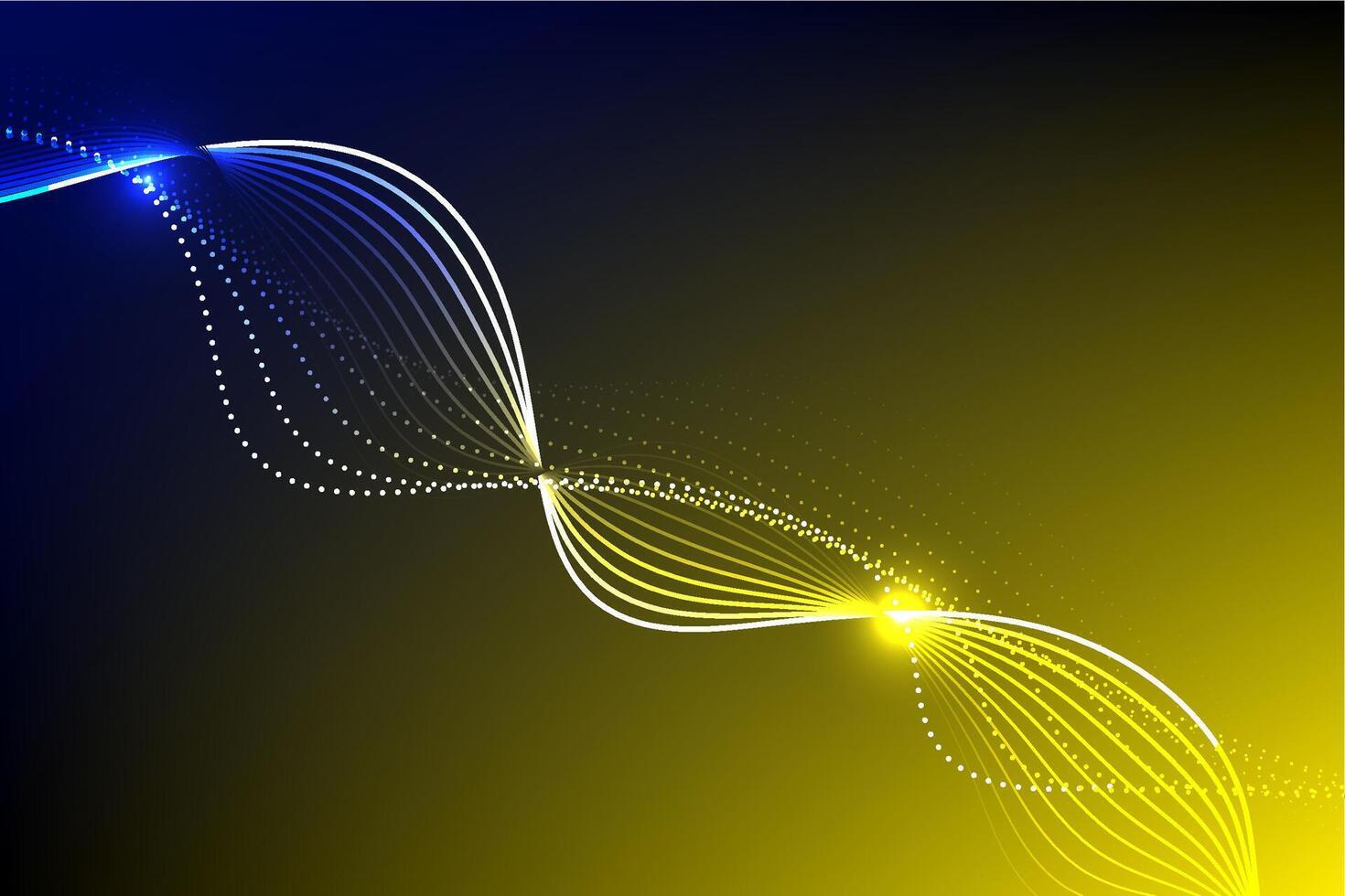 Abstract background yellow and blue line pattern luxury premium vector