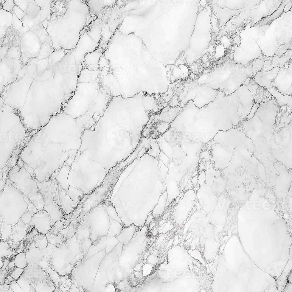 1x1 White marble texture with gray veins, elegant and luxurious stone surface, smooth and polished finish, natural pattern photo