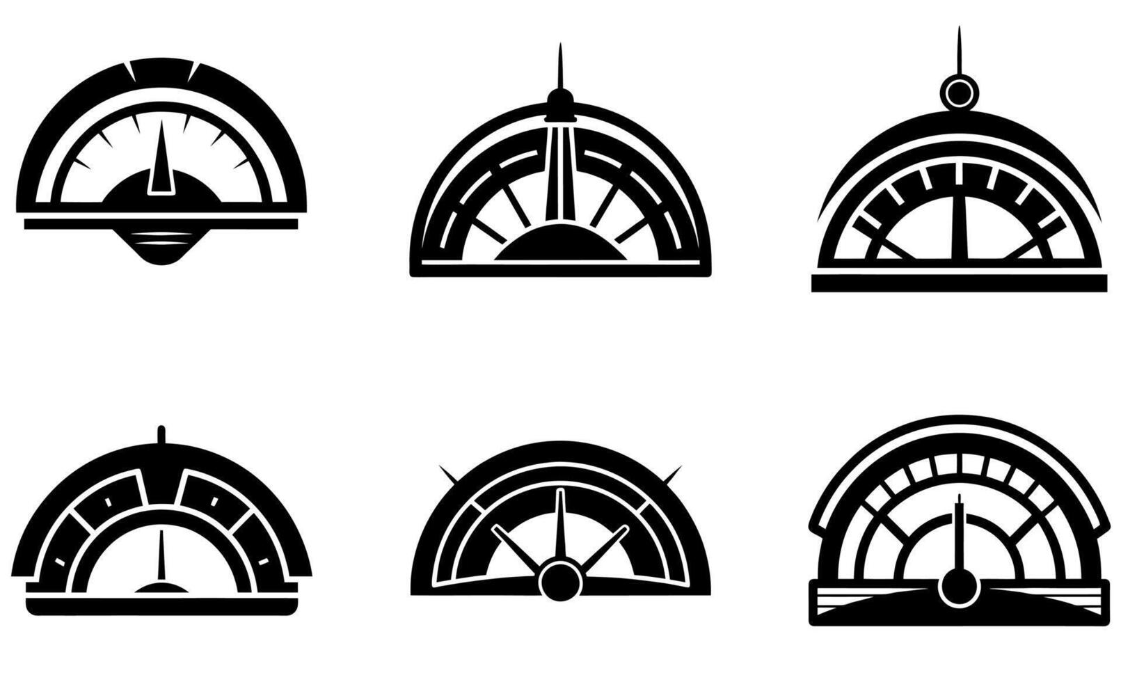 Stadiometer Icon Set design vector