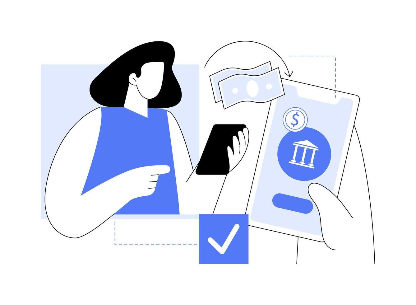 Personal finance isolated cartoon illustrations. vector