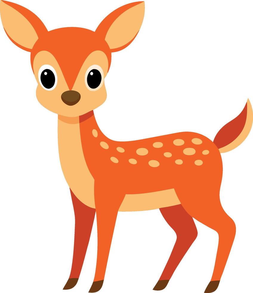 Sweet and Charming Baby Deer Vectors Illustration
