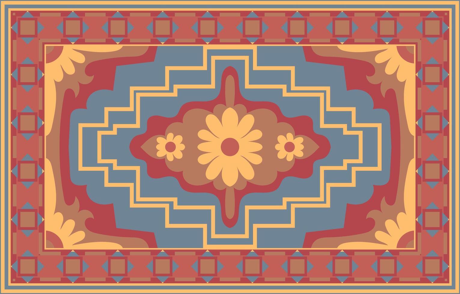 Minimalist rugs designed for showcasing hand-painted scenes and artistic expression. vector
