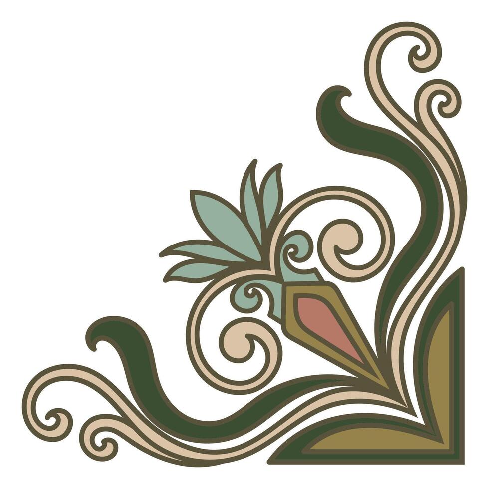 Vintage Tribal Border Patterns for Traditional Carpets vector
