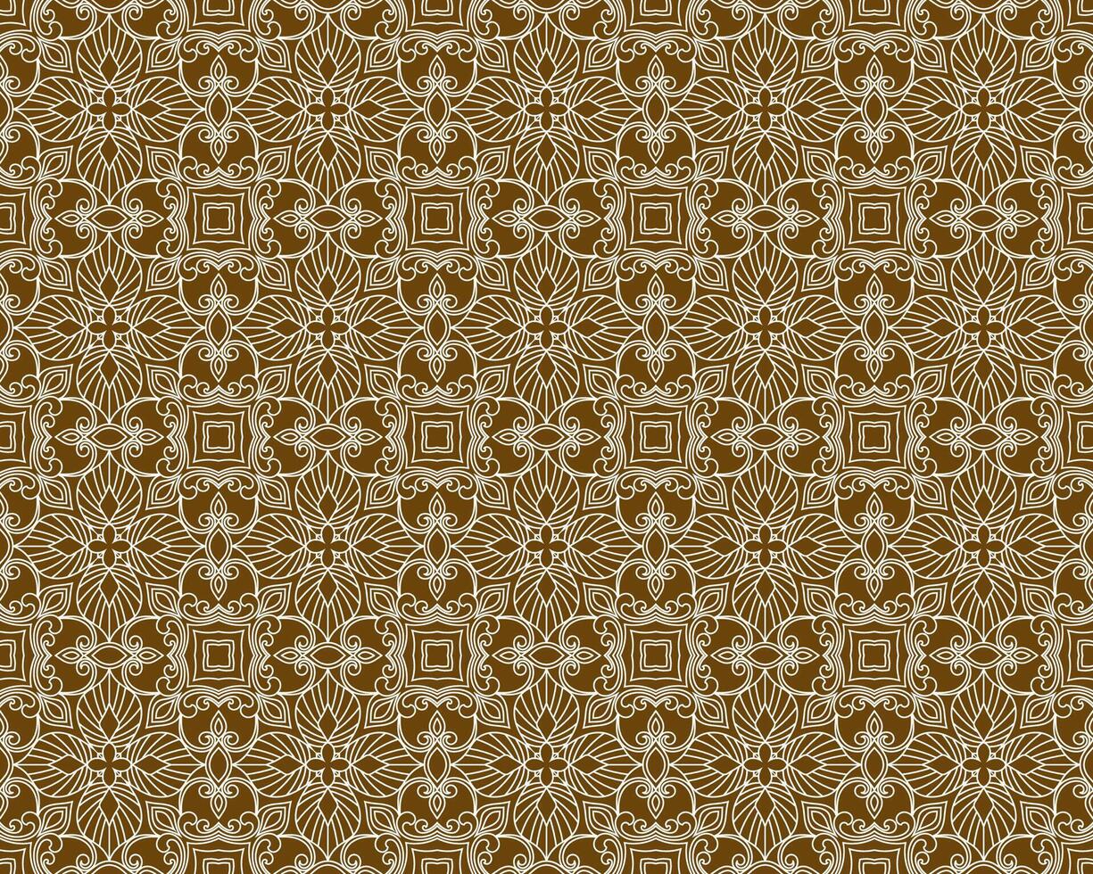 Elegant white floral pattern, lace-inspired design vector